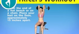 Triceps Workout for Women: Barbell Overhead Triceps Extension