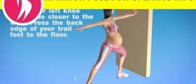 Exercise Yoga during Pregnancy: Warrior Pose for Opening Hips (also Exercise for Reducing Hips)