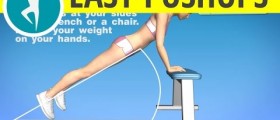 Easy pushups: exercise your chest, biceps and forearms at home - no weights needed