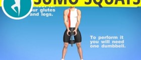 Glutes Workout For Men with Dumbbells - Sumo Squat