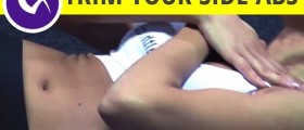 Trim the side of your stomach with this simple exercise: side crunches