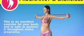 Pregnancy Exercises during First Trimester: Arms and Back Workout with Elastic Band