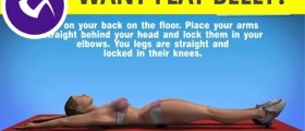 Exercises for Stomach - Straight Legs Sit Ups