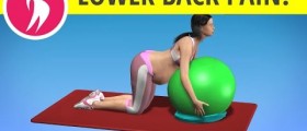 Lower Back Exercise with Fitness Ball during Pregnancy