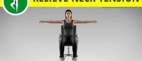 Office Workout Video: Stretching Exercise to Relieve Neck Tension and Upper Body Pain