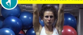Arnold dumbbells press: shoulders & triceps workout