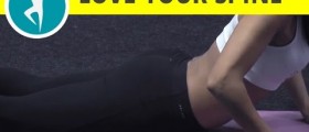 Stretching sciatica exercises for a herniated disc with yoga: cobra