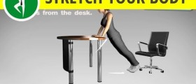 Office Exercise Routine: Total Body (Abs Exercise and Arms) Workout at Office Desk