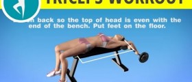 Arms Workout for Women: Barbell Triceps Reverse Extension