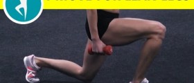 Best leg and butt workout: lunges with weights