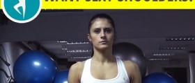 Excellent shoulder workout: front dumbbell raise