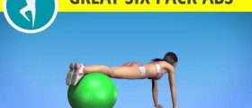 Total Body Workout With A Fitness Ball: Workout For Abdominal Muscles, Hips and Arms