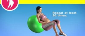 Pregnancy Exercise for Glutes and Legs with Fitness Ball