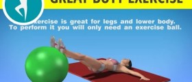 Butt Exercise for Men and Women: Saggy Buttocks and Thigh Exercise on a Fitness Ball
