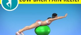 Low Back Pain Relief: Stability Ball Workout for Low Back and Spine - Extensions
