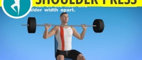 Upper Body Workout at Home: Barbell Shoulder Press and Triceps Exercise
