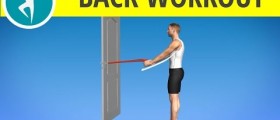 Back Wokrout and Arms Workout with Elastic Band