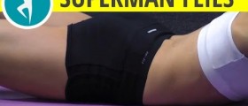 Lower back strengthening exercise at home: superman