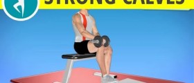 Workout for Calves with Dumbbell: Calf Raises Seated