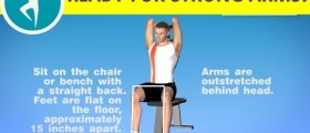 Arms Workout: Triceps Exercise on Bench at Home