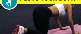 Workout for sexy toned glutes and legs: one knee kick back