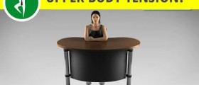 Release tension in your upper body: relax your shoulders and arms at work