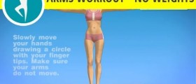 Arms workout without weights: wrist circles - forearms training without equipment