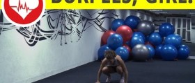 Total body cardio workout at home: burpees