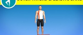 Outer Thighs Workout & Legs Workout with Elastic Band